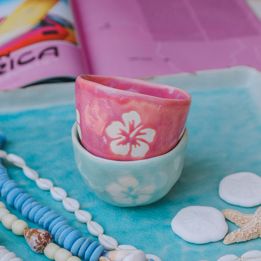 Hibiscus Espresso Cup Set