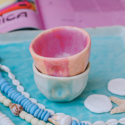 Striped Espresso Cup Set