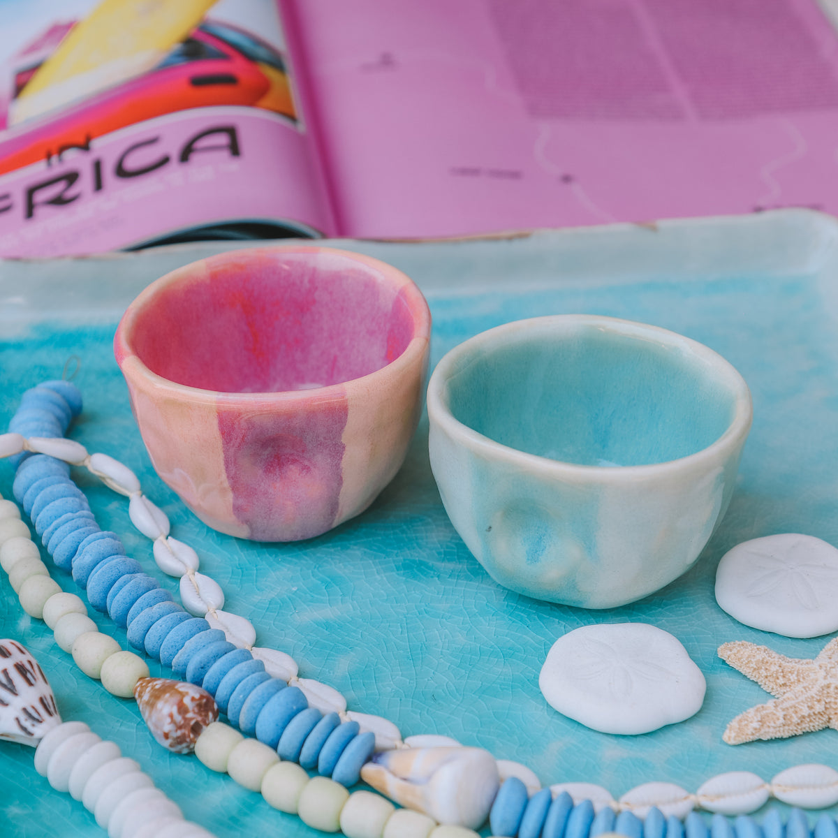 Striped Espresso Cup Set