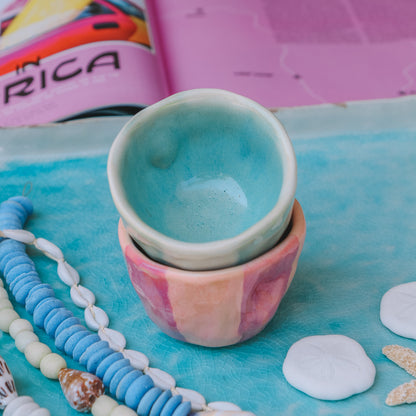 Striped Espresso Cup Set