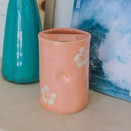 Hibiscus Print Takeaway Cup | 16oz Sunset