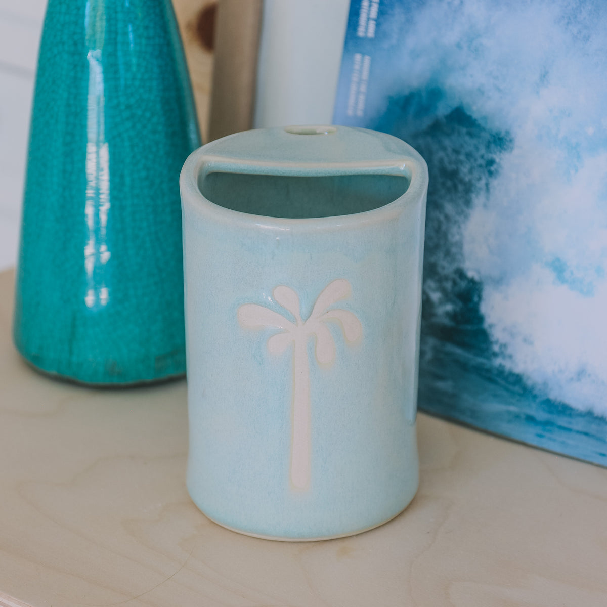 Palm Takeaway Cup | 16oz Sea Foam