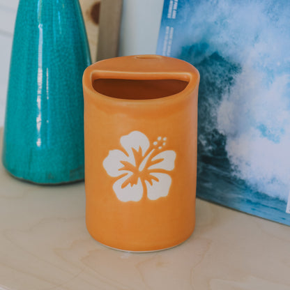 Hibiscus Takeaway Cup | 16oz Tangerine