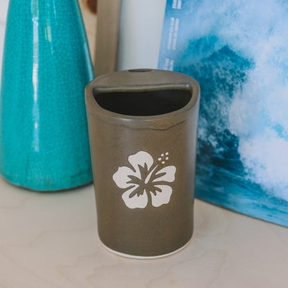Hibiscus Takeaway Cup | 12oz Bark