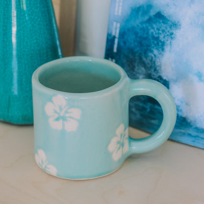 Hibiscus Print Mug | 14oz Water