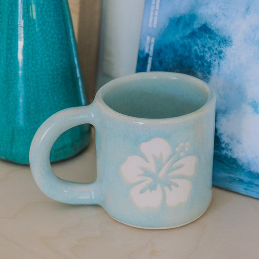 Hibiscus Mug | 14oz Sea Foam