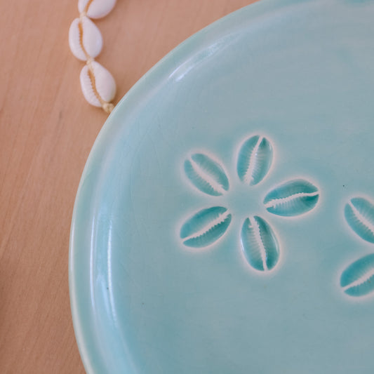 Triple Cowrie Shell Dish | Water