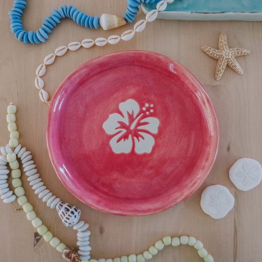 Large Hibiscus Dish | Berry