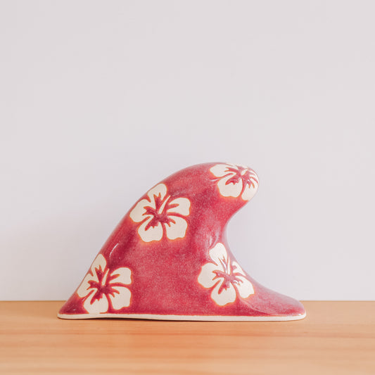 Clean Wave Hibiscus Print | Passionfruit