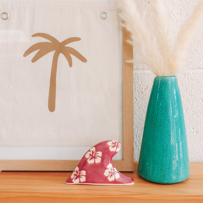 Clean Wave Hibiscus Print | Passionfruit