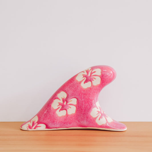 Clean Wave Hibiscus Print | Berry