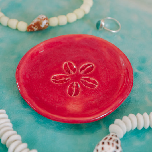 Cowrie Flower Small Dish | Pomegranate