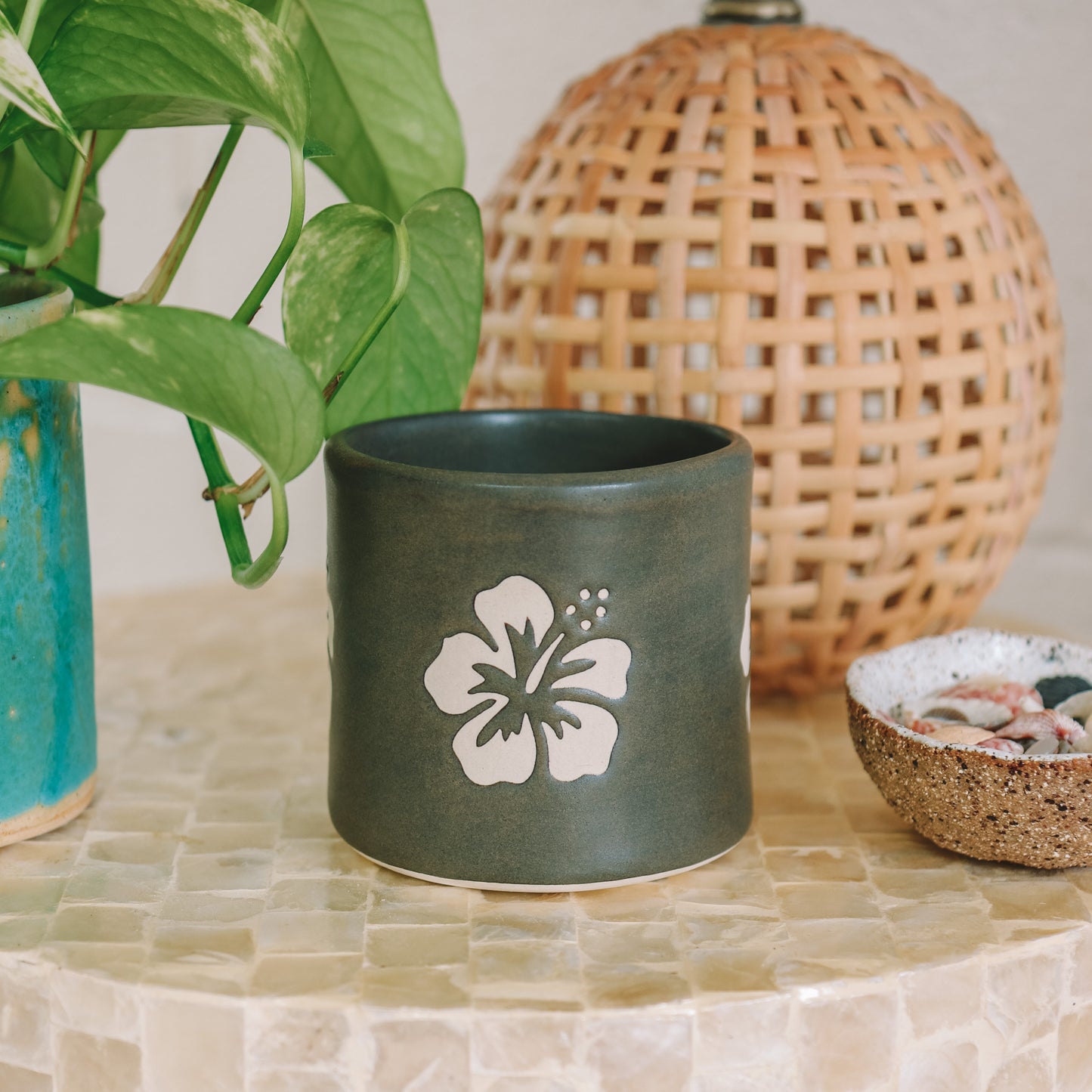 Hibiscus Cup | 10oz Bark Brown