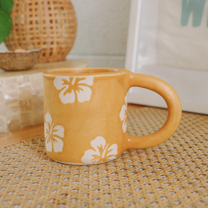 Hibiscus Print Mug | 14oz Island Sun