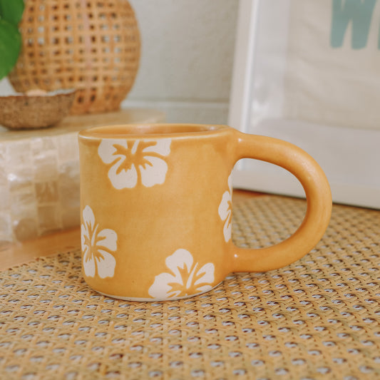 Hibiscus Print Mug | 14oz Island Sun