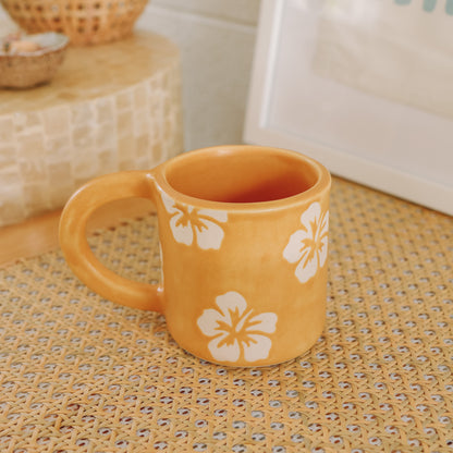 Hibiscus Print Mug | 14oz Island Sun