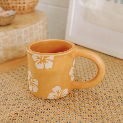 Hibiscus Print Mug | 14oz Island Sun