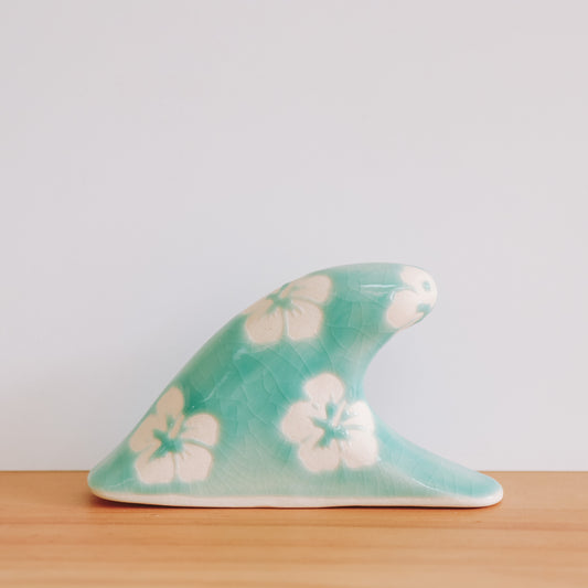 Clean Wave Hibiscus Print | Water