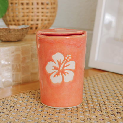 Hibiscus Flower Takeaway Cup | 12oz Sunset