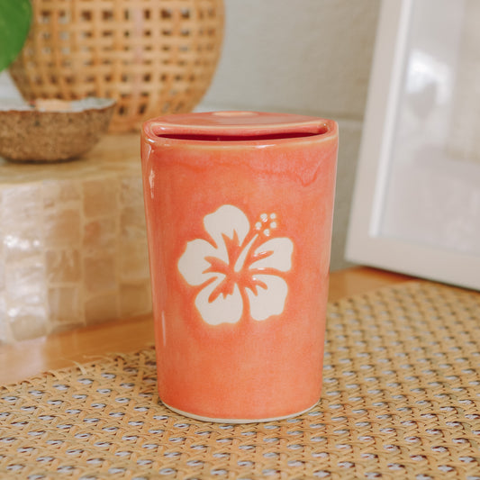Hibiscus Flower Takeaway Cup | 12oz Sunset