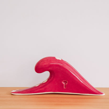 Long Wave Hibiscus Print | Pomegranate