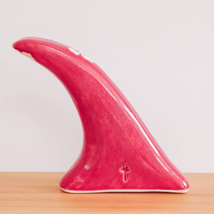 Single Fin Hibiscus Print | Pomegranate