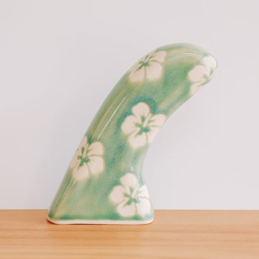 Pivot Fin Hibiscus Print | Seaweed