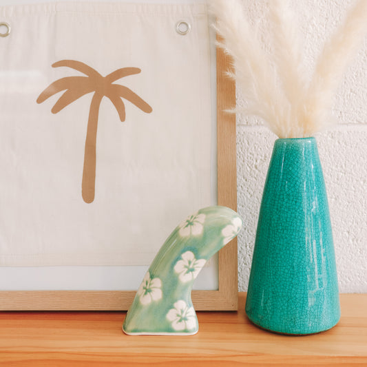 Pivot Fin Hibiscus Print | Seaweed