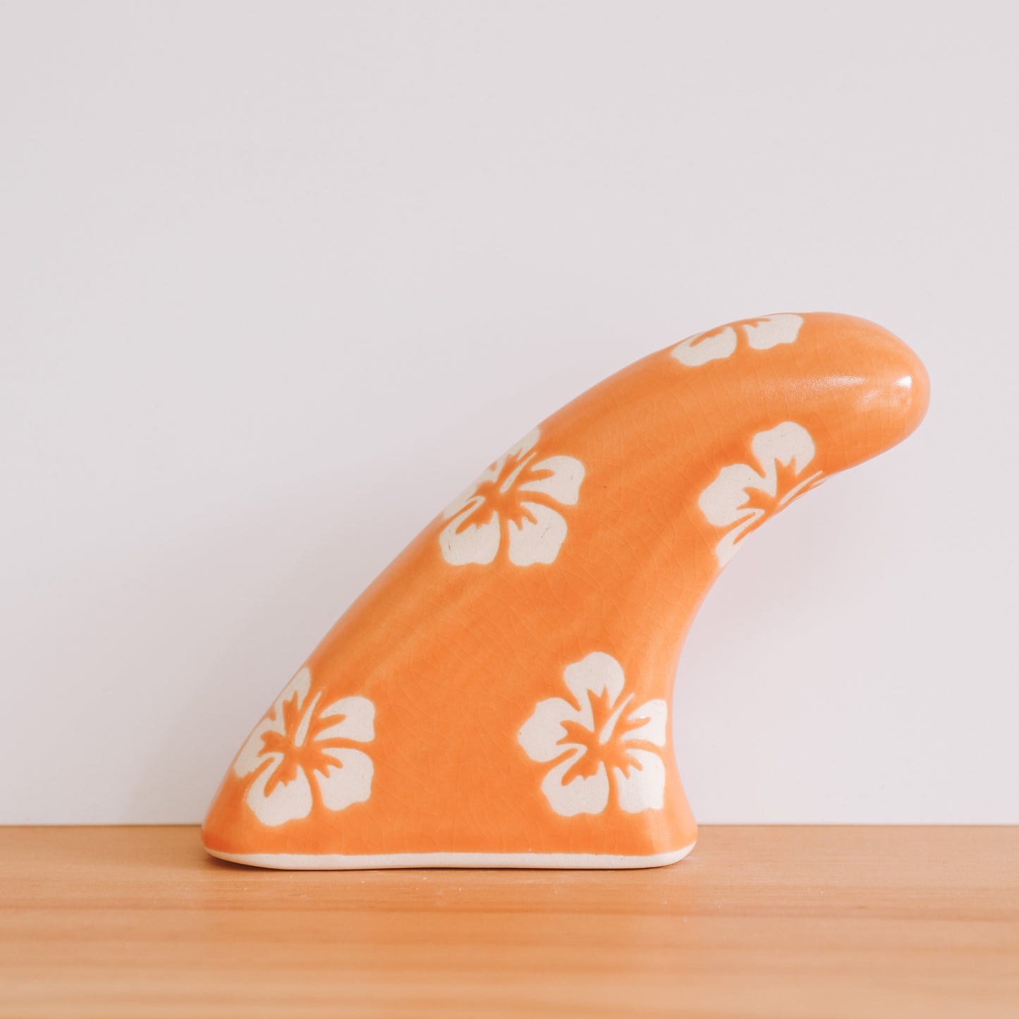 Twin Fin Hibiscus Print | Tangerine - *Discounted*
