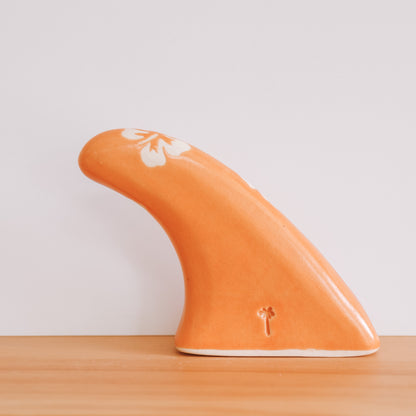 Twin Fin Hibiscus Print | Tangerine - *Discounted*