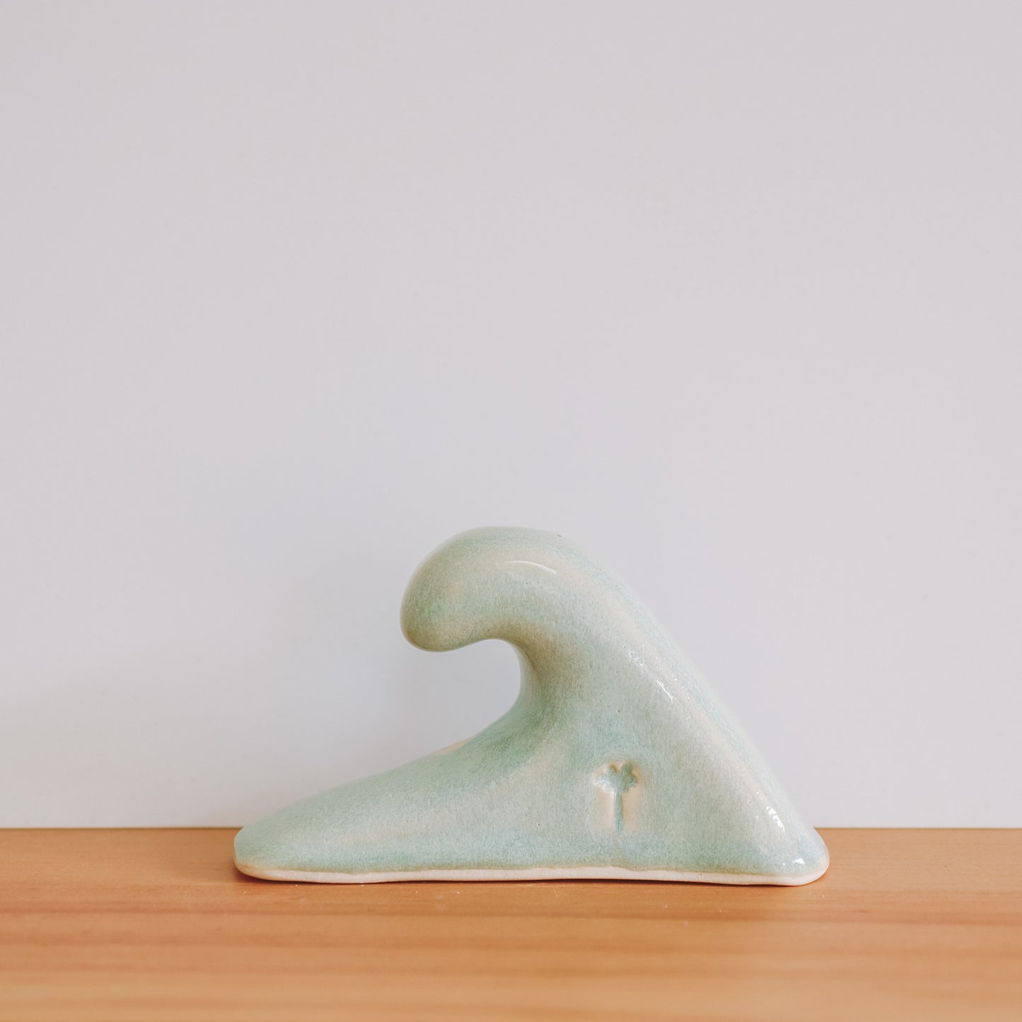 Small Wave Hibiscus Print | Sea Foam