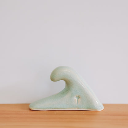 Small Wave Hibiscus Print | Sea Foam
