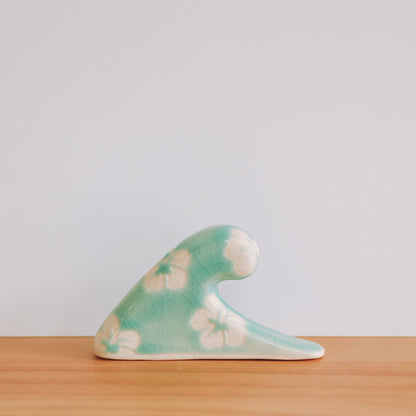 Small Wave Hibiscus Print | Water