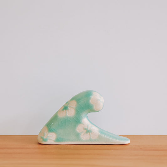 Small Wave Hibiscus Print | Water