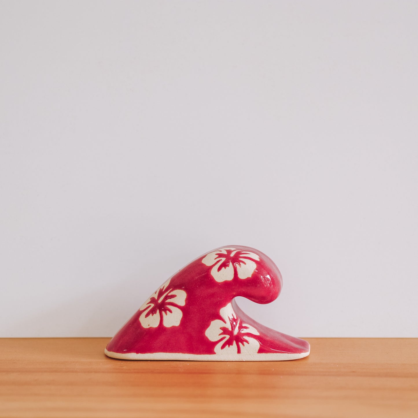 Small Wave Hibiscus Print | Pomegranate