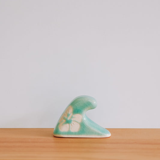 Small Wave Hibiscus Print | Water