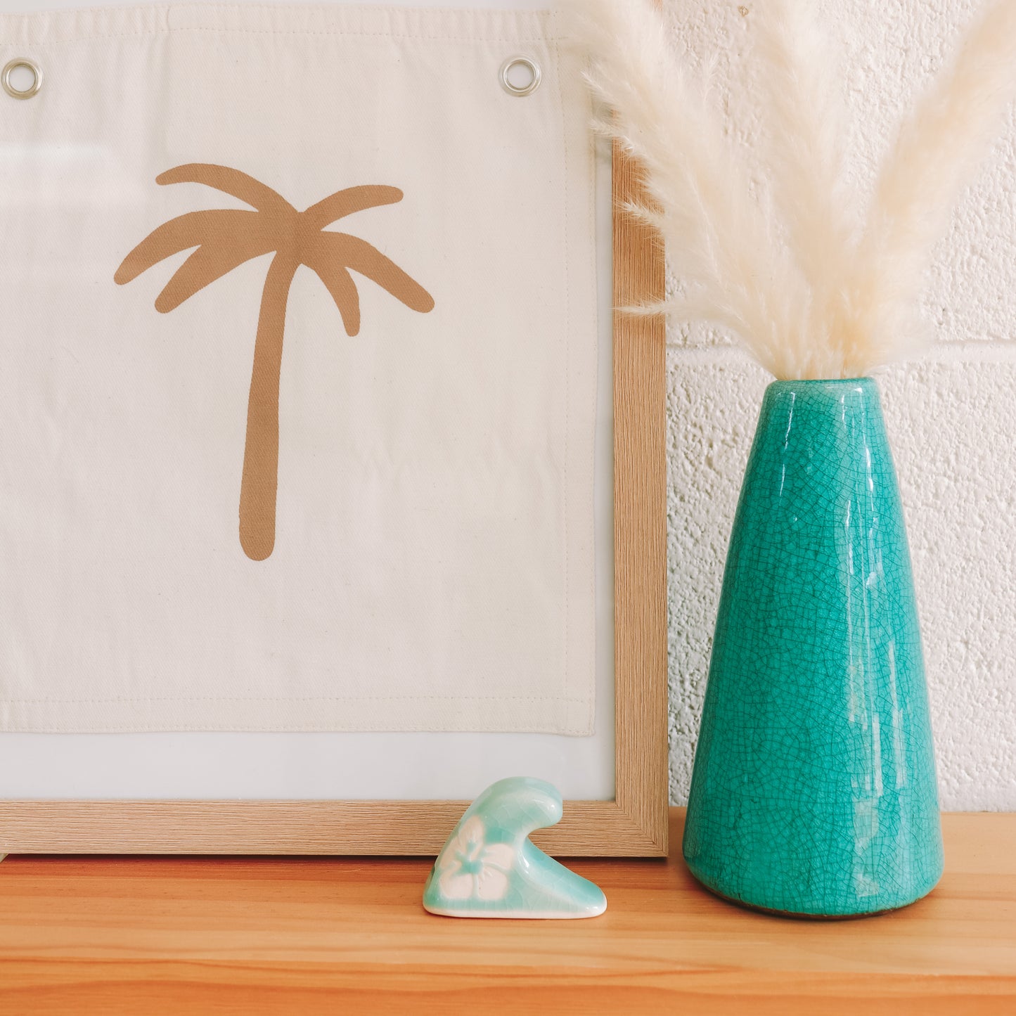 Small Wave Hibiscus Print | Water
