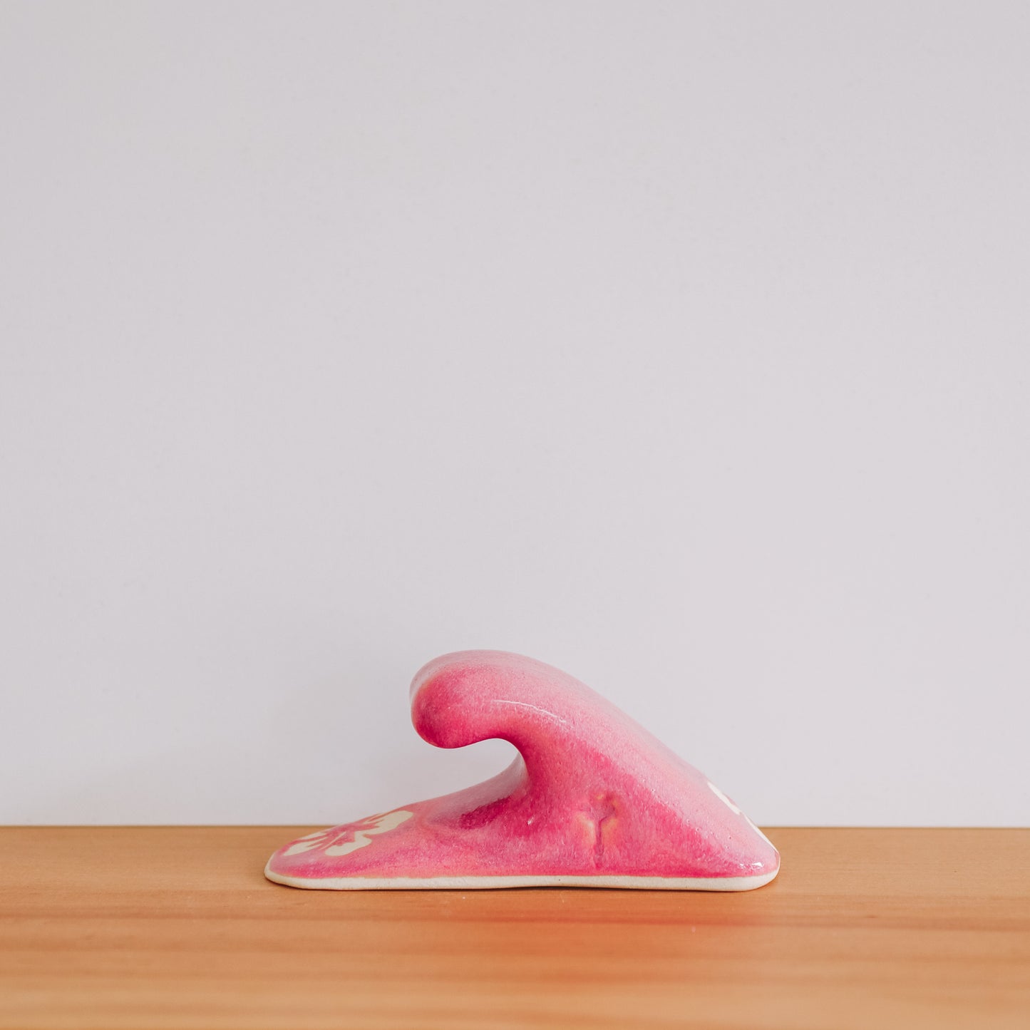 Small Wave Hibiscus Print | Berry