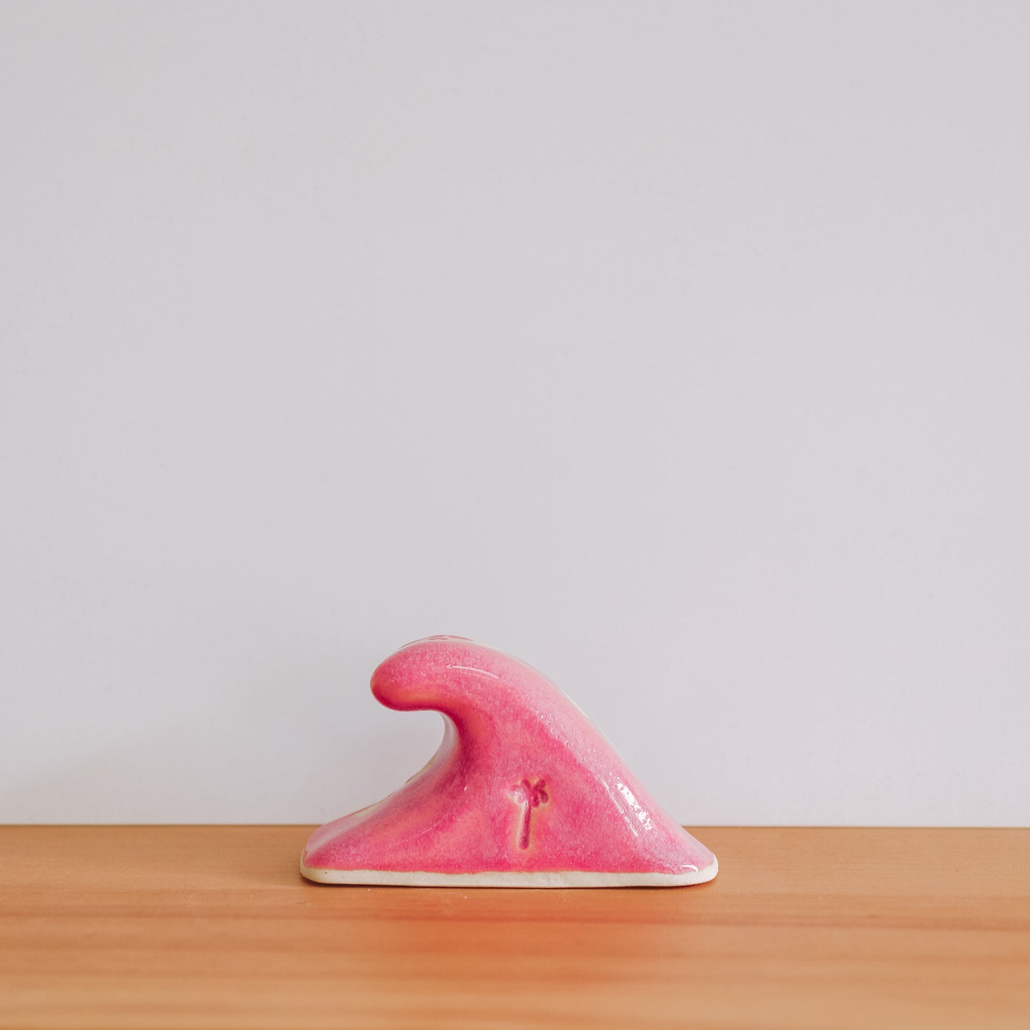 Small Wave Hibiscus Print | Berry