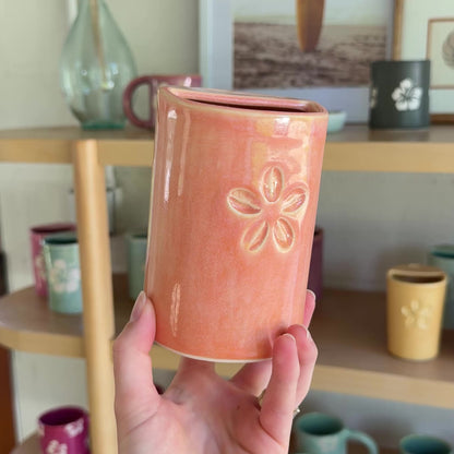 Cowrie Flower Takeaway Cup | 16oz Sunset
