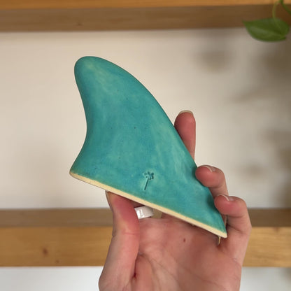 Upright Fin | Matte Turquoise