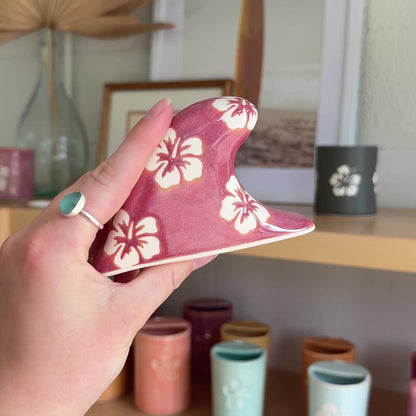 Clean Wave Hibiscus Print | Passionfruit