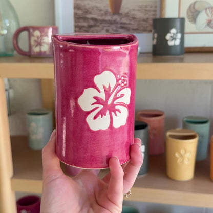 Hibiscus Takeaway Cup | 16oz Pomegranate
