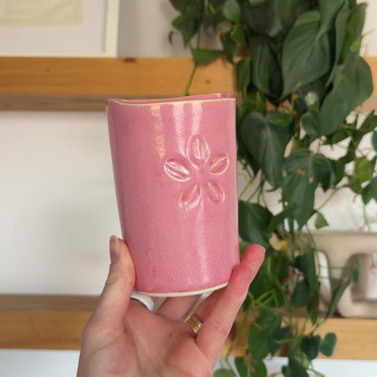 Cowrie Flower Takeaway Cup | 12oz Berry - *Discounted*