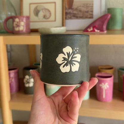 Hibiscus Cup | 10oz Bark Brown