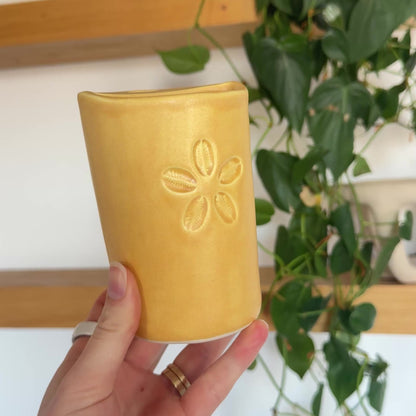 Cowrie Flower Takeaway Cup | 12oz Island Sun