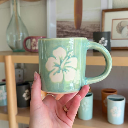 Hibiscus Mug | 14oz Wave Blue - *Discounted*