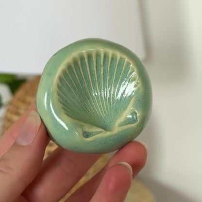 Shell Ring Dish | Wave Blue