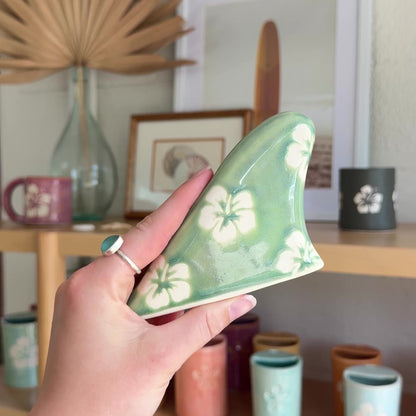 Upright Fin Hibiscus Print | Seaweed - *Discounted*
