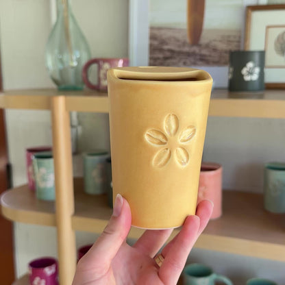 Cowrie Flower Takeaway Cup | 12oz Island Sun